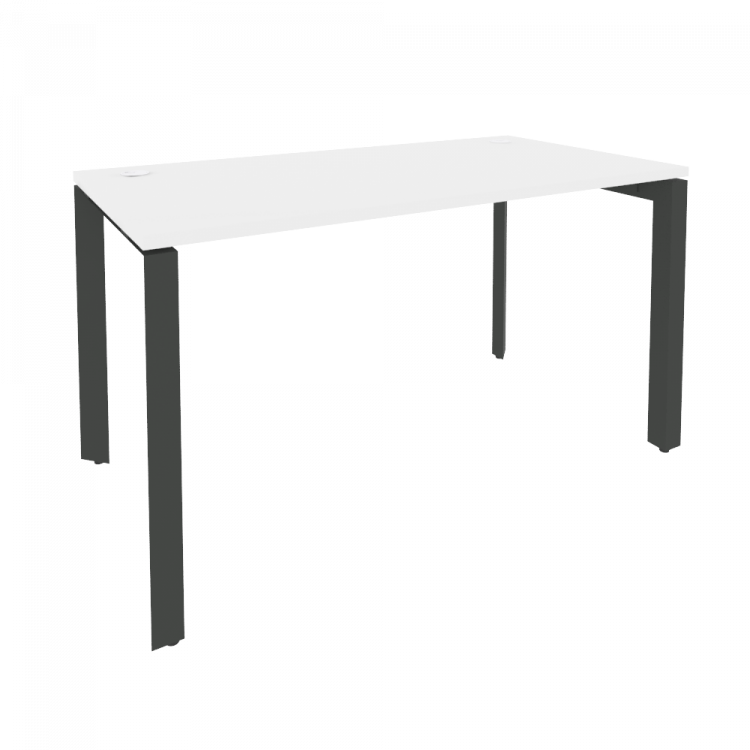 Onix Стол рабочий на П-образном м/к O.MP-SP-3.7 Белый Бриллиант/Металл Антрацит 1380*720*750