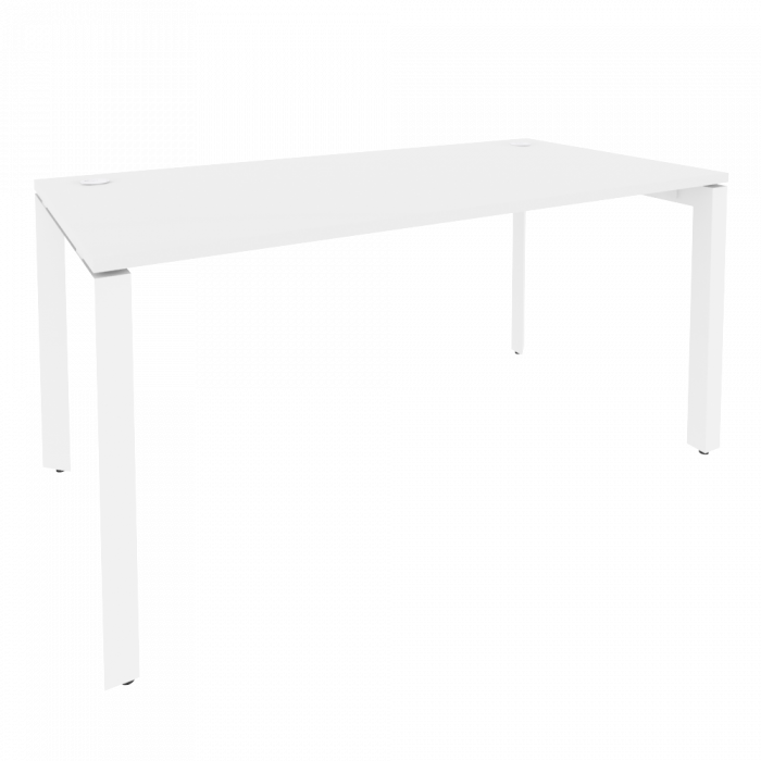 Onix Стол рабочий на П-образном м/к O.MP-SP-4.8 Белый Бриллиант/Металл Белый 1580*800*750
