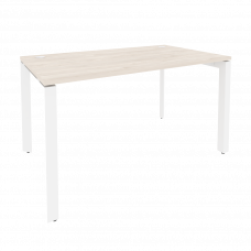 Onix Стол рабочий на П-образном м/к O.MP-SP-3.8 Денвер Светлый/Металл Белый 1380*800*750