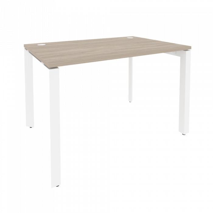 Onix Стол рабочий на П-образном м/к O.MP-SP-2.8 Дуб Аттик/Металл Белый 1180*800*750