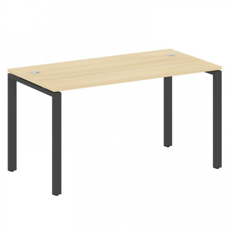Metal System Стол письменный на П-образном м/к БП.СП-3 Акация Лорка/Металл Антрацит 1400*720*750