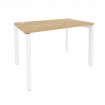 Onix Стол рабочий на П-образном м/к O.MP-SP-2.7 Тиквуд Светлый/Металл Белый 1180*720*750