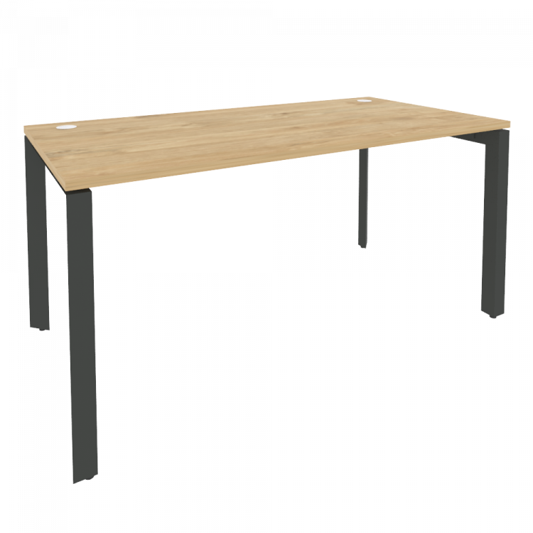 Onix Стол рабочий на П-образном м/к O.MP-SP-4.8 Тиквуд Светлый/Металл Антрацит 1580*800*750