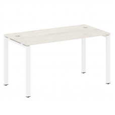 Metal System Стол письменный на П-образном м/к БП.СП-3 Дуб Наварра/Металл Белый 1400*720*750