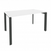 Onix Стол рабочий на П-образном м/к O.MP-SP-3.8 Белый Бриллиант/Металл Антрацит 1380*800*750