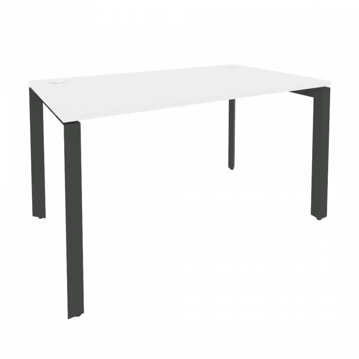 Onix Стол рабочий на П-образном м/к O.MP-SP-3.8 Белый Бриллиант/Металл Антрацит 1380*800*750