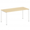 Metal System Стол письменный на П-образном м/к БП.СП-4 Акация Лорка/Металл Белый 1600*720*750