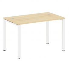 Metal System Стол письменный на П-образном м/к БП.СП-2 Акация Лорка/Металл Белый 1200*720*750