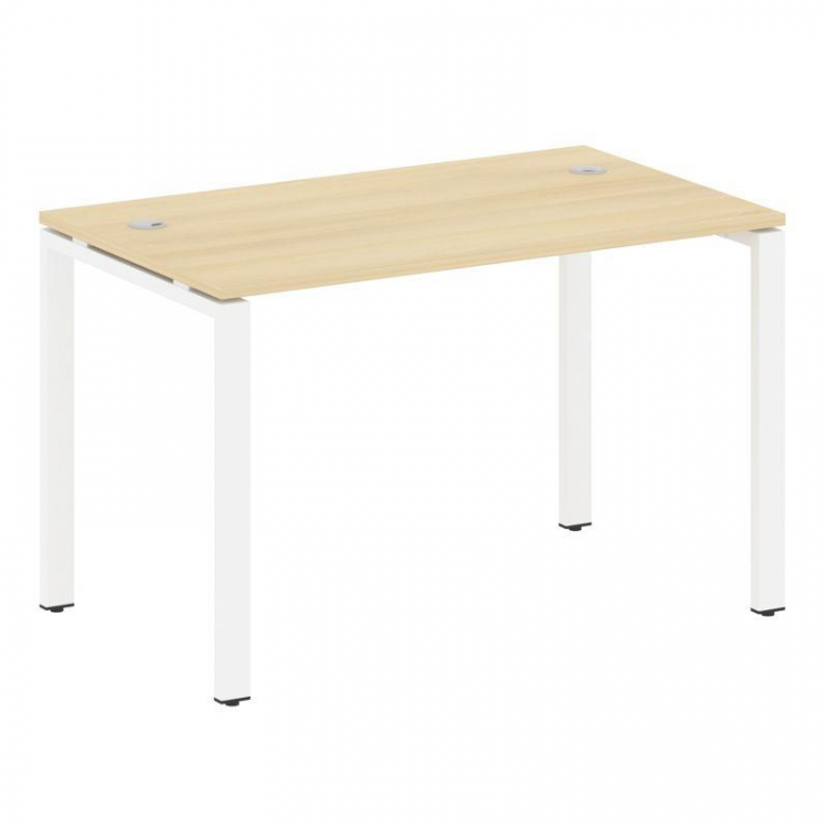 Metal System Стол письменный на П-образном м/к БП.СП-2 Акация Лорка/Металл Белый 1200*720*750