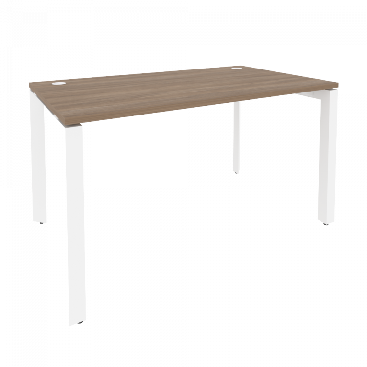 Onix Стол рабочий на П-образном м/к O.MP-SP-3.8 Дуб Аризона/Металл Белый 1380*800*750