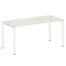 Metal System Стол письменный на П-образном м/к БП.СП-4 Дуб Наварра/Металл Белый 1600*720*750