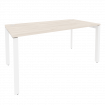 Onix Стол рабочий на П-образном м/к O.MP-SP-4.8 Денвер Светлый/Металл Белый 1580*800*750