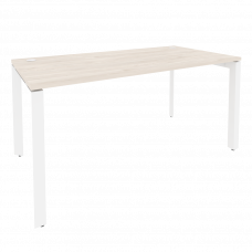 Onix Стол рабочий на П-образном м/к O.MP-SP-4.8 Денвер Светлый/Металл Белый 1580*800*750