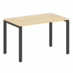 Metal System Стол письменный на П-образном м/к БП.СП-2 Акация Лорка/Металл Антрацит 1200*720*750
