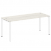 Metal System Стол письменный на П-образном м/к БП.СП-5 Дуб Наварра/Металл Белый 1800*720*750