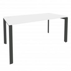 Onix Стол рабочий на П-образном м/к O.MP-SP-4.8 Белый Бриллиант/Металл Антрацит 1580*800*750