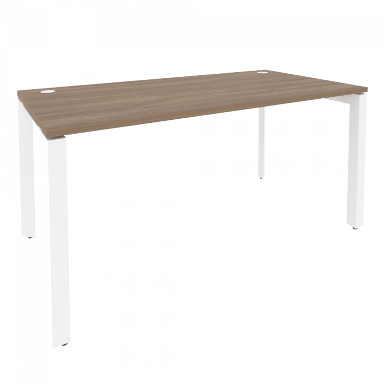 Onix Стол рабочий на П-образном м/к O.MP-SP-4.8 Дуб Аризона/Металл Белый 1580*800*750