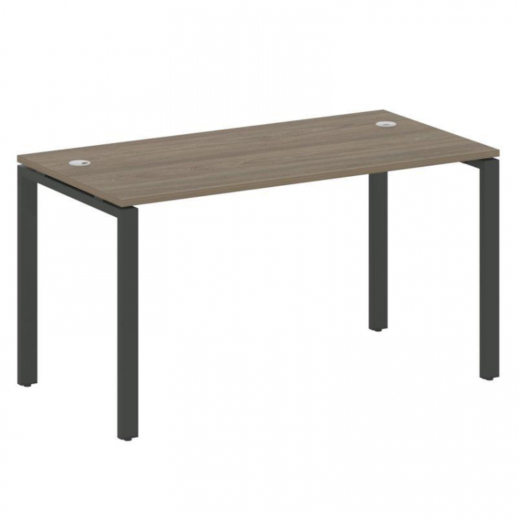 Metal System Стол письменный на П-образном м/к БП.СП-3 Вяз Благородный/Металл Антрацит 1400*720*750