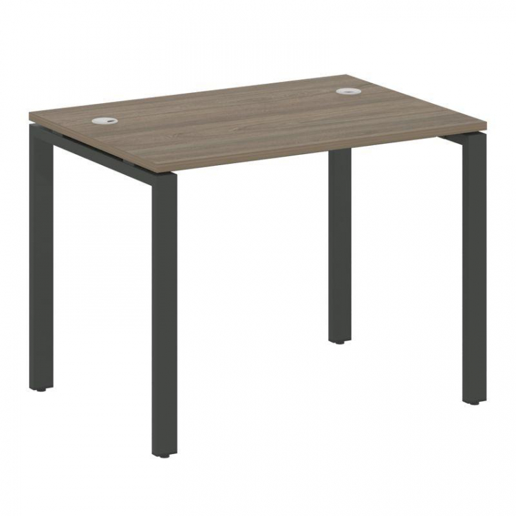 Metal System Стол письменный на П-образном м/к БП.СП-1 Вяз Благородный/Металл Антрацит 1000*720*750