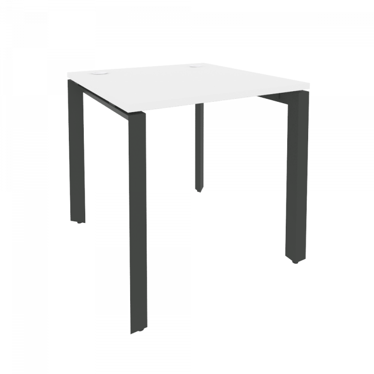 Onix Стол рабочий на П-образном м/к O.MP-SP-0.8 Белый Бриллиант/Металл Антрацит 780*800*750