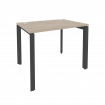 Onix Стол рабочий на П-образном м/к O.MP-SP-1.7 Дуб Аттик/Металл Антрацит 980*720*750