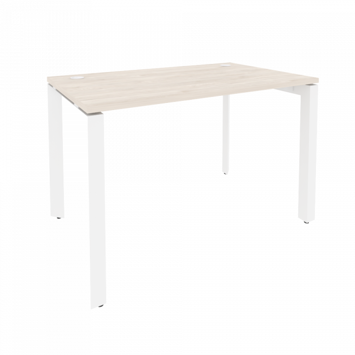 Onix Стол рабочий на П-образном м/к O.MP-SP-2.7 Денвер Светлый/Металл Белый 1180*720*750