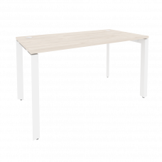Onix Стол рабочий на П-образном м/к O.MP-SP-3.7 Денвер Светлый/Металл Белый 1380*720*750