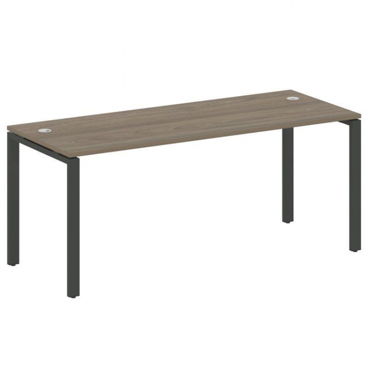 Metal System Стол письменный на П-образном м/к БП.СП-5 Вяз Благородный/Металл Антрацит 1800*720*750