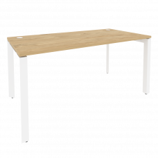Onix Стол рабочий на П-образном м/к O.MP-SP-4.8 Тиквуд Светлый/Металл Белый 1580*800*750