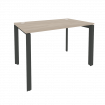 Onix Стол рабочий на П-образном м/к O.MP-SP-2.7 Дуб Аттик/Металл Антрацит 1180*720*750