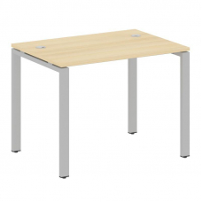 Metal System Стол письменный на П-образном м/к БП.СП-1 Акация Лорка/Металл Серый 1000*720*750