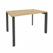 Onix Стол рабочий на П-образном м/к O.MP-SP-2.8 Тиквуд Светлый/Металл Антрацит 1180*800*750