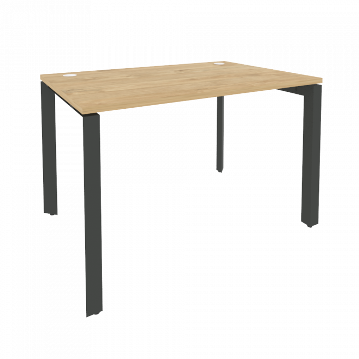 Onix Стол рабочий на П-образном м/к O.MP-SP-2.8 Тиквуд Светлый/Металл Антрацит 1180*800*750