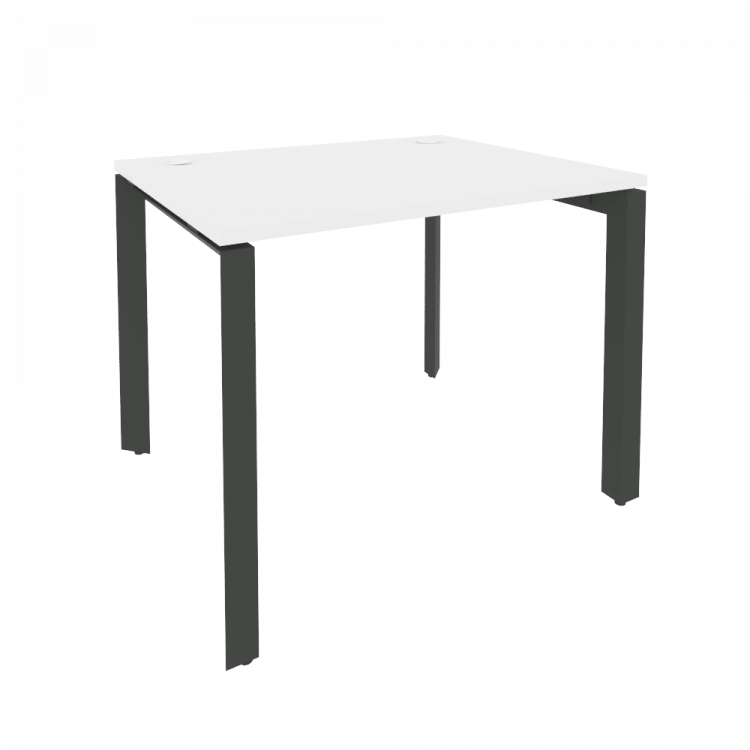 Onix Стол рабочий на П-образном м/к O.MP-SP-1.8 Белый Бриллиант/Металл Антрацит 980*800*750