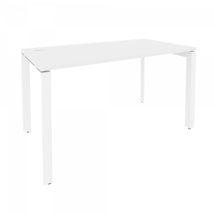 Onix Стол рабочий на П-образном м/к O.MP-SP-3.7 Белый Бриллиант/Металл Белый 1380*720*750