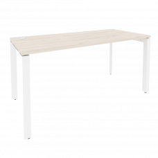Onix Стол рабочий на П-образном м/к O.MP-SP-4.7 Денвер Светлый/Металл Белый 1580*720*750