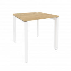 Onix Стол рабочий на П-образном м/к O.MP-SP-0.8 Тиквуд Светлый/Металл Белый 780*800*750