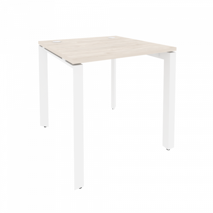 Onix Стол рабочий на П-образном м/к O.MP-SP-0.8 Денвер Светлый/Металл Белый 780*800*750