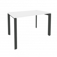 Onix Стол рабочий на П-образном м/к O.MP-SP-2.7 Белый Бриллиант/Металл Антрацит 1180*720*750