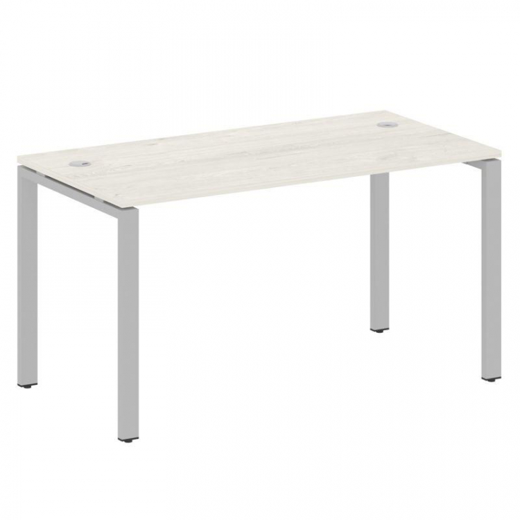 Metal System Стол письменный на П-образном м/к БП.СП-3 Дуб Наварра/Металл Серый 1400*720*750