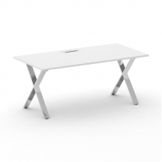 Cross Стол руководителя CRF.SR-1 Белый F/Нерж. Сталь 1800*900*750
