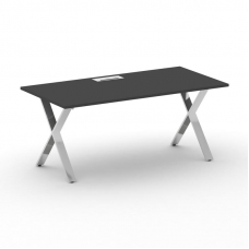 Cross Стол руководителя CRF.SR-1 Черный F/Нерж. Сталь 1800*900*750