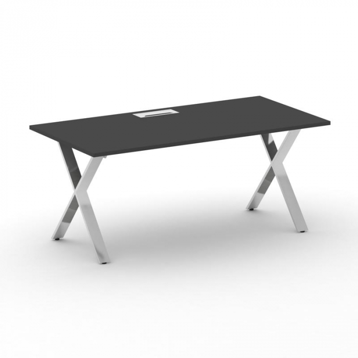 Cross Стол руководителя CRF.SR-1 Черный F/Нерж. Сталь 1800*900*750