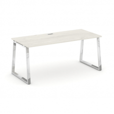 Style Project Direct Lux Стол письменный M-SN-6T1.SR-023.M Дуб Наварра/Нержавеющая Сталь/Хром 1380*8
