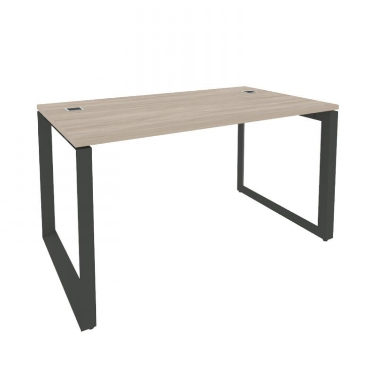 Onix Direct Стол рабочий руководителя на О-образном м/к O.MO-SRR-3.8 Дуб Аттик/Металл Антрацит 1380*