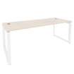 Onix Direct Стол рабочий руководителя на О-образном м/к O.MO-SRR-6.8 Денвер Светлый/Металл Белый 198