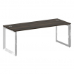 Onix Direct Lux Стол руководителя О-обр. м/к M-O.MO-SRR-6.8 Дуб Мали/Нержавеющая Сталь/Хром 1980*800
