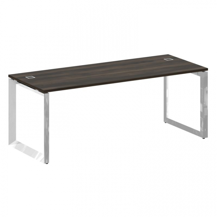Onix Direct Lux Стол руководителя О-обр. м/к M-O.MO-SRR-6.8 Дуб Мали/Нержавеющая Сталь/Хром 1980*800