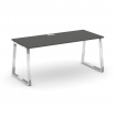 Style Project Direct Lux Стол письменный M-SN-6T1.SR-023.M Антрацит/Нержавеющая Сталь/Хром 1380*800*