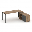 Style Project Direct Стол письменный с греденцией правой SN-6P.SRG-015.M(R) Дуб Табак/Дуб Табак/Антр